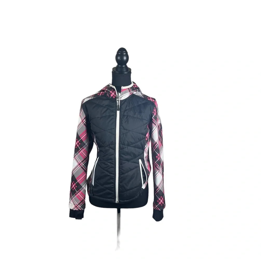 Snozu Plaid Hooded Faux Fur Lined Jacket Size L (14/16)